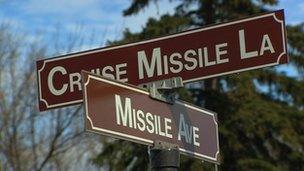 Signs at Minor Air Force Base