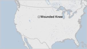 Map of Wounded Knee