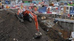 Work on the Crossrail scheme in London