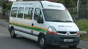 South Western Ambulance Trust patient transport ambulance