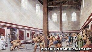 A reconstruction of the bath house