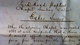 Address written in 1870