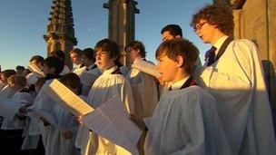 Choristers in Oxford