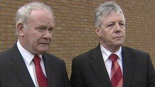 Martin McGuinness and Peter Robinson