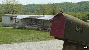 The Sparks family home in Cumberland County, Kentucky 1 May 2013