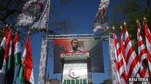 Jobbik chairman Gabor Vona in Budapest (4 May 2013)