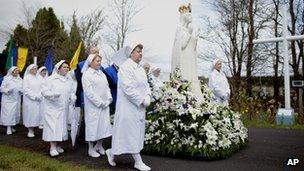 Prayer vigil procession