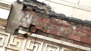 Deteriorated Odeon facade