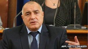 Former prime minister, Boiko Borisov, in parliament