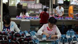 File photo: Factory workers in China