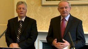 Peter Robinson and Martin McGuinness