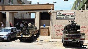 The UK has withdrawn some staff from its embassy in Libya