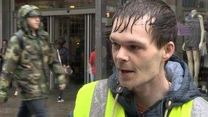 Richard Loftus - Big Issue seller