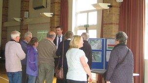 People at Ansford Bridge public meeting