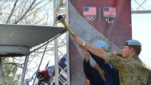 Prince Harry lights the Warrior Games cauldron