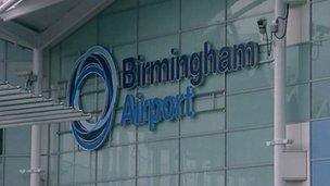 Birmingham Airport sign