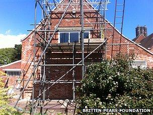 Scaffolding at Red House