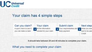 universal credit claim form