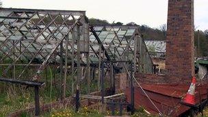 Abandoned greenhouse