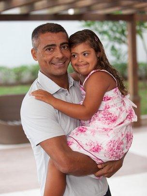 Romario and his daughter, Ivy