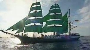 A Tall Ship in Falmouth