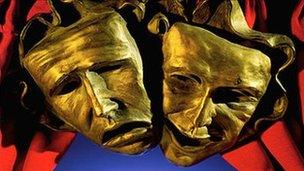 Tragedy and comedy masks