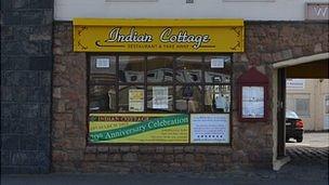 Indian Cottage restaurant in St Sampson, Guernsey