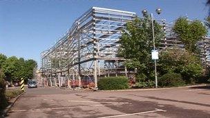 St Neots cinema under construction