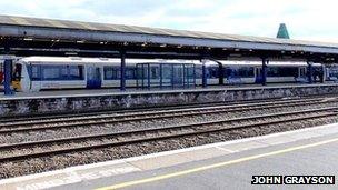 Chiltern Railways train at Oxford station