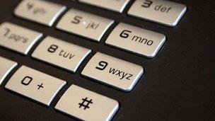 Telephone keypad