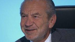 Lord Sugar on BBC1's Junior Apprentice