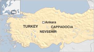 map of Cappadocia