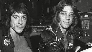 Iggy Pop and Ray Manzarek in 1974