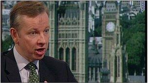 UK Education Minister Michael Gove