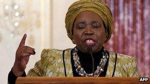 Chairperson of the African Union Commission Nkosazana Dlamini-Zuma