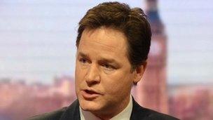 Deputy Prime Minister Nick Clegg