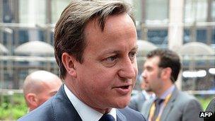 David Cameron in Brussels