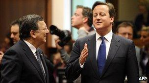 EU Commission President Barroso and UK Prime Minister Cameron, 22 May 13