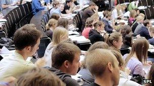 Students in lecture hall