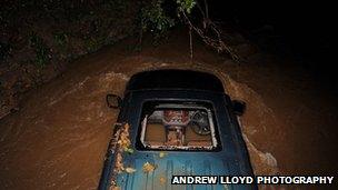 Vehicle where the man died in Chew Stoke