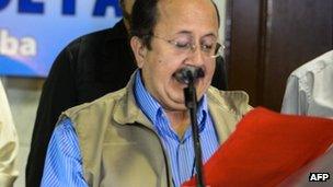 Andres Paris, Farc spokesman