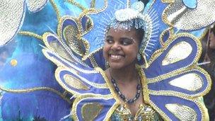 Sea horses parade at Luton International Carnival 2011