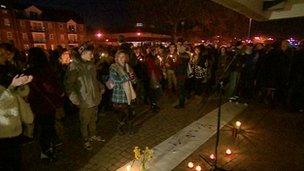 Vigil on February 21, 2013