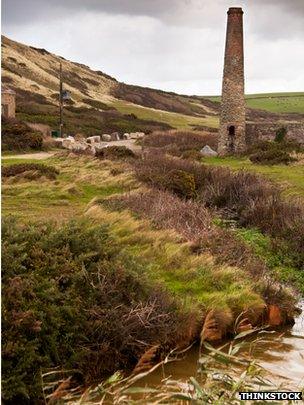 Former mine in Cornwall