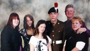 Lee Rigby and his family