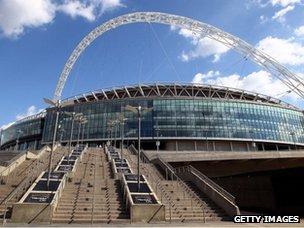 Exterior view of Wembley Stadium