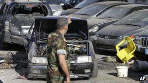 Car showroom in Beirut, 26 May