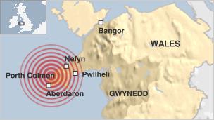 Map of tremor