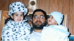 Shaker Aamer with two of his children