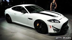 The new Jaguar XKR-S GT at the 2013 New York International Auto Show